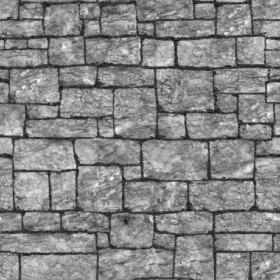 Textures   -   ARCHITECTURE   -   STONES WALLS   -   Stone blocks  - Wall stone with regular blocks texture seamless 08350 - Displacement