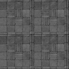 Textures   -   ARCHITECTURE   -   PAVING OUTDOOR   -   Concrete   -   Blocks damaged  - Concrete paving outdoor damaged texture seamless 05485 - Displacement