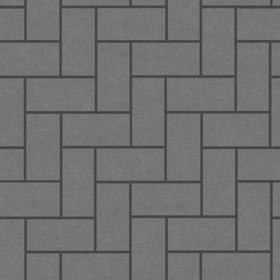Textures   -   ARCHITECTURE   -   PAVING OUTDOOR   -   Concrete   -   Herringbone  - Concrete paving herringbone outdoor texture seamless 05798 - Displacement