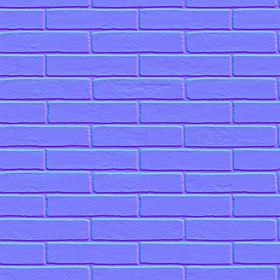 Textures   -   ARCHITECTURE   -   BRICKS   -   Facing Bricks   -   Smooth  - Facing smooth bricks texture seamless 00255 - Normal