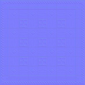 Textures   -   ARCHITECTURE   -   TILES INTERIOR   -   Cement - Encaustic   -   Cement  - Cement concrete tile texture seamless 13374 - Normal