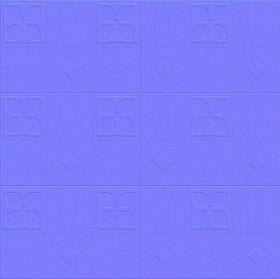 Textures   -   ARCHITECTURE   -   TILES INTERIOR   -   Cement - Encaustic   -   Cement  - Cement concrete tile texture seamless 13375 - Normal