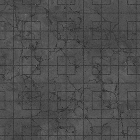 Textures   -   ARCHITECTURE   -   PAVING OUTDOOR   -   Concrete   -   Blocks damaged  - Concrete paving outdoor damaged texture seamless 05540 - Displacement