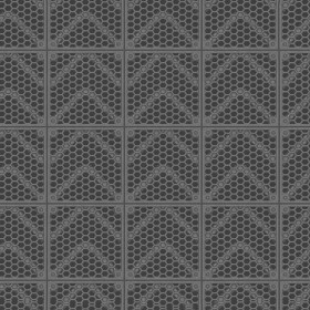 Textures   -   MATERIALS   -   METALS   -   Perforated  - Iron industrial perforate metal texture seamless 10532 - Displacement