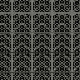Textures   -   MATERIALS   -   METALS   -   Perforated  - Iron industrial perforate metal texture seamless 10532 - Specular
