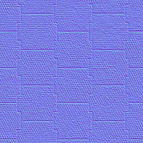 Textures   -   ARCHITECTURE   -   PAVING OUTDOOR   -   Concrete   -   Blocks mixed  - Paving concrete mixed size texture seamless 05621 - Normal