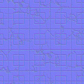 Textures   -   ARCHITECTURE   -   PAVING OUTDOOR   -   Concrete   -   Blocks damaged  - Concrete paving outdoor damaged texture seamless 05541 - Normal