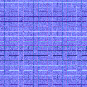 Textures   -   ARCHITECTURE   -   PAVING OUTDOOR   -   Concrete   -   Blocks regular  - Paving outdoor concrete regular block texture seamless 05687 - Normal