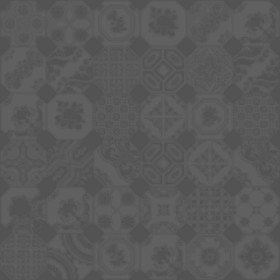 Textures   -   ARCHITECTURE   -   TILES INTERIOR   -   Ornate tiles   -   Patchwork  - Ceramic patchwork tile texture seamless 21253 - Displacement