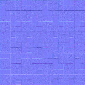 Textures   -   ARCHITECTURE   -   PAVING OUTDOOR   -   Pavers stone   -   Blocks mixed  - Pavers stone mixed size texture seamless 06149 - Normal