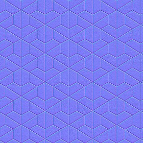 Textures   -   ARCHITECTURE   -   PAVING OUTDOOR   -   Concrete   -   Blocks mixed  - Paving concrete mixed size texture seamless 05623 - Normal