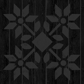 Textures   -   ARCHITECTURE   -   WOOD FLOORS   -   Decorated  - Parquet decorated stencil texture seamless 04688 - Specular