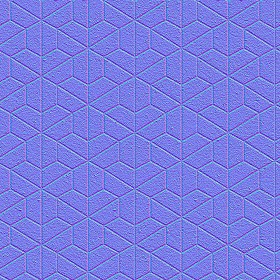 Textures   -   ARCHITECTURE   -   PAVING OUTDOOR   -   Concrete   -   Blocks mixed  - Paving concrete mixed size texture seamless 05624 - Normal