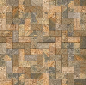 Textures   -   ARCHITECTURE   -   PAVING OUTDOOR   -   Pavers stone   -  Herringbone - Slate paving herringbone seamless 22255