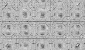 Textures   -   ARCHITECTURE   -   PAVING OUTDOOR   -   Concrete   -  Blocks mixed - Concrete paving outdoor mixed size texture seamless 17810