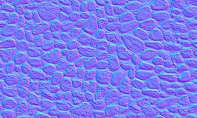 Textures   -   ARCHITECTURE   -   ROADS   -   Paving streets   -   Rounded cobble  - Rounded cobblestone texture seamless 20195 - Normal