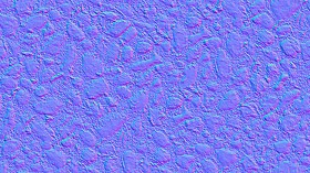 Textures   -   ARCHITECTURE   -   ROADS   -   Paving streets   -   Rounded cobble  - Rounded cobblestone texture seamless 20207 - Normal