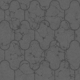 Textures   -   ARCHITECTURE   -   PAVING OUTDOOR   -   Concrete   -   Blocks damaged  - Concrete paving outdoor damaged texture seamless 05546 - Displacement