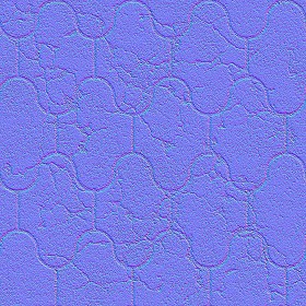 Textures   -   ARCHITECTURE   -   PAVING OUTDOOR   -   Concrete   -   Blocks damaged  - Concrete paving outdoor damaged texture seamless 05546 - Normal