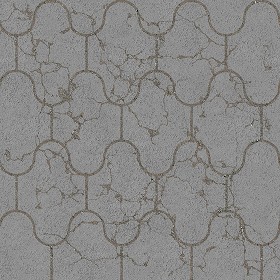 Textures   -   ARCHITECTURE   -   PAVING OUTDOOR   -   Concrete   -  Blocks damaged - Concrete paving outdoor damaged texture seamless 05546