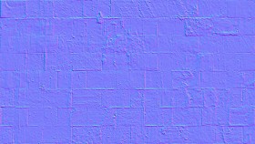 Textures   -   ARCHITECTURE   -   PAVING OUTDOOR   -   Pavers stone   -   Blocks mixed  - Pavers stone mixed size texture seamless 06154 - Normal
