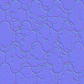 Textures   -   ARCHITECTURE   -   PAVING OUTDOOR   -   Concrete   -   Blocks damaged  - Concrete paving outdoor damaged texture seamless 05547 - Normal