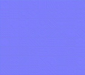 Textures   -   ARCHITECTURE   -   TILES INTERIOR   -   Ornate tiles   -   Patchwork  - Gres patchwork tiles PBR texture seamless 21927 - Normal