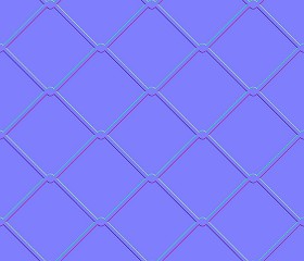 Textures   -   MATERIALS   -   METALS   -   Perforated  - Mesh steel perforate metal texture seamless 10540 - Normal