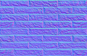 Textures   -   ARCHITECTURE   -   BRICKS   -   Facing Bricks   -   Rustic  - Rustic bricks texture seamless 00242 - Normal