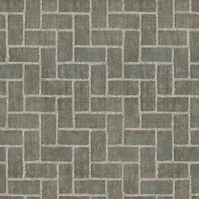 Textures   -   ARCHITECTURE   -   PAVING OUTDOOR   -   Concrete   -  Herringbone - Concrete paving herringbone outdoor texture seamless 05859