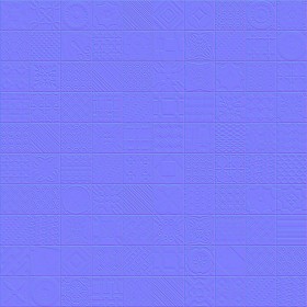 Textures   -   ARCHITECTURE   -   TILES INTERIOR   -   Ornate tiles   -   Patchwork  - Gres patchwork tiles PBR texture seamless 21928 - Normal