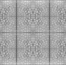 Textures   -   ARCHITECTURE   -   PAVING OUTDOOR   -   Concrete   -   Blocks mixed  - Painted concrete paving outdoor texture seamless 20748 - Bump