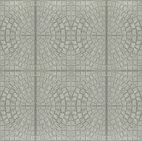 Textures   -   ARCHITECTURE   -   PAVING OUTDOOR   -   Concrete   -  Blocks mixed - Painted concrete paving outdoor texture seamless 20748