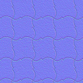 Textures   -   ARCHITECTURE   -   PAVING OUTDOOR   -   Pavers stone   -   Blocks mixed  - Pavers stone mixed size texture seamless 06156 - Normal
