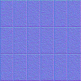 Textures   -   ARCHITECTURE   -   PAVING OUTDOOR   -   Concrete   -   Blocks regular  - Paving outdoor concrete regular block texture seamless 05695 - Normal