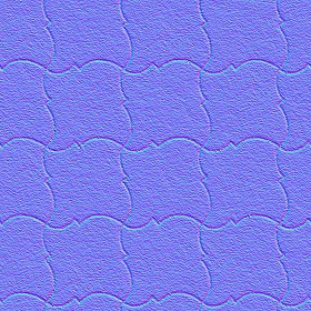 Textures   -   ARCHITECTURE   -   PAVING OUTDOOR   -   Pavers stone   -   Blocks mixed  - Pavers stone mixed size texture seamless 06157 - Normal