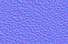 Textures   -   ARCHITECTURE   -   ROADS   -   Paving streets   -   Rounded cobble  - Street paving cobblestone texture seamless 20652 - Normal