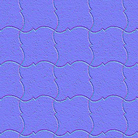 Textures   -   ARCHITECTURE   -   PAVING OUTDOOR   -   Pavers stone   -   Blocks mixed  - Pavers stone mixed size texture seamless 06158 - Normal
