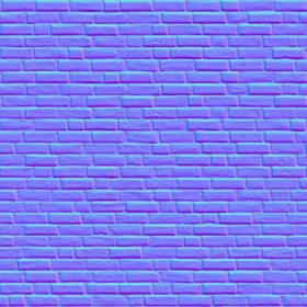 Textures   -   ARCHITECTURE   -   BRICKS   -   Facing Bricks   -   Rustic  - Rustic bricks texture seamless 00246 - Normal