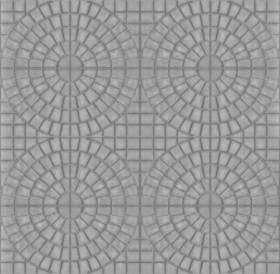 Textures   -   ARCHITECTURE   -   PAVING OUTDOOR   -   Concrete   -   Blocks mixed  - concrete paving outdoor texture seamless 21333 - Displacement