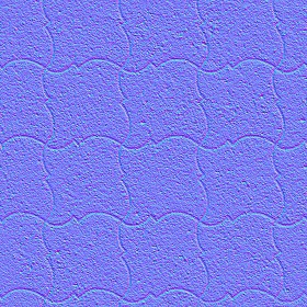 Textures   -   ARCHITECTURE   -   PAVING OUTDOOR   -   Pavers stone   -   Blocks mixed  - Pavers stone mixed size texture seamless 06164 - Normal