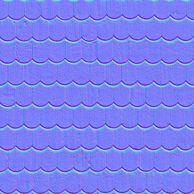 Textures   -   ARCHITECTURE   -   ROOFINGS   -   Shingles wood  - Wood shingle roof texture seamless 03856 - Normal