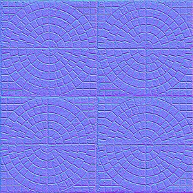 Textures   -   ARCHITECTURE   -   PAVING OUTDOOR   -   Concrete   -   Blocks mixed  - concrete paving PBR texture seamless 21820 - Normal