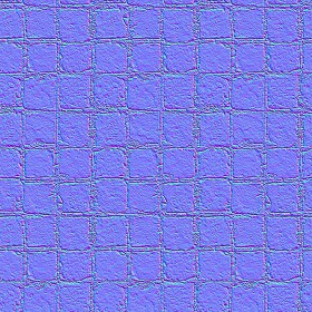 Textures   -   ARCHITECTURE   -   PAVING OUTDOOR   -   Concrete   -   Blocks damaged  - Concrete paving outdoor damaged texture seamless 05487 - Normal
