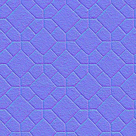 Textures   -   ARCHITECTURE   -   PAVING OUTDOOR   -   Concrete   -   Blocks mixed  - Paving concrete mixed size texture seamless 05569 - Normal