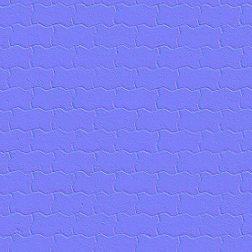 Textures   -   ARCHITECTURE   -   PAVING OUTDOOR   -   Concrete   -   Blocks regular  - Paving outdoor concrete regular block texture seamless 05633 - Normal
