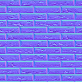 Textures   -   ARCHITECTURE   -   BRICKS   -   White Bricks  - White bricks texture seamless 00497 - Normal