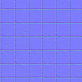 Textures   -   ARCHITECTURE   -   PAVING OUTDOOR   -   Parks Paving  - Damaged stone park paving texture seamless 18833 - Normal