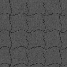 Textures   -   ARCHITECTURE   -   PAVING OUTDOOR   -   Pavers stone   -   Blocks mixed  - Pavers stone mixed size texture seamless 06166 - Displacement