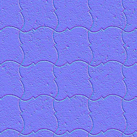 Textures   -   ARCHITECTURE   -   PAVING OUTDOOR   -   Pavers stone   -   Blocks mixed  - Pavers stone mixed size texture seamless 06168 - Normal